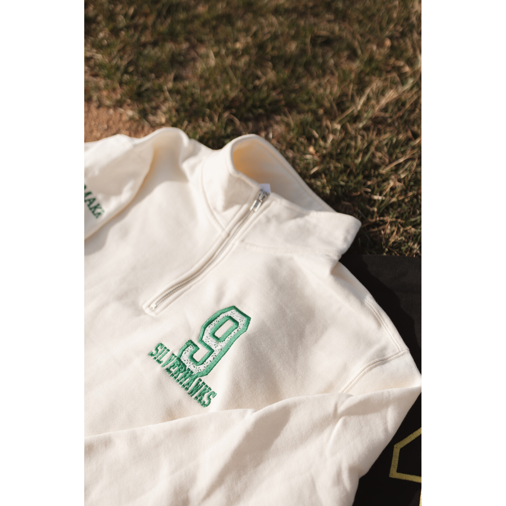 Independent Trading Co Custom Fabric Embroidered Quarter Zip