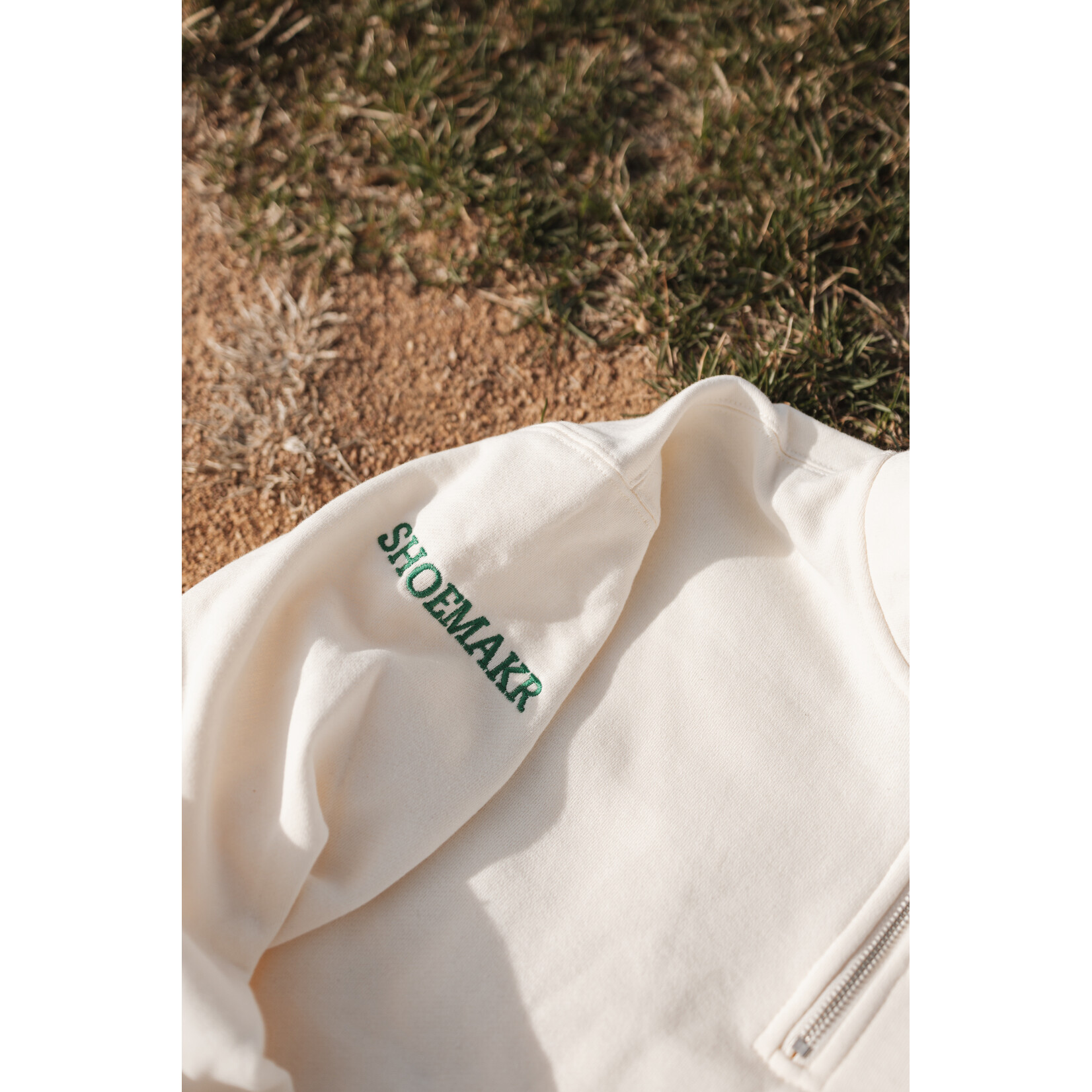 Independent Trading Co Custom Fabric Embroidered Quarter Zip