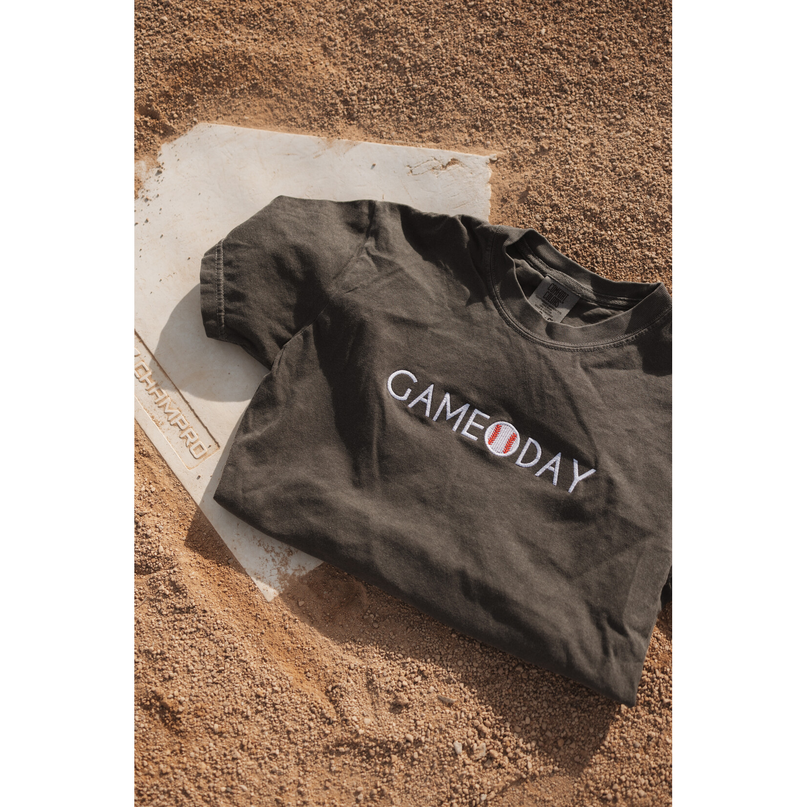 comfort colors Custom Game Day Embroidered Tee