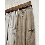 Ruffle Waist Burnout Jogger