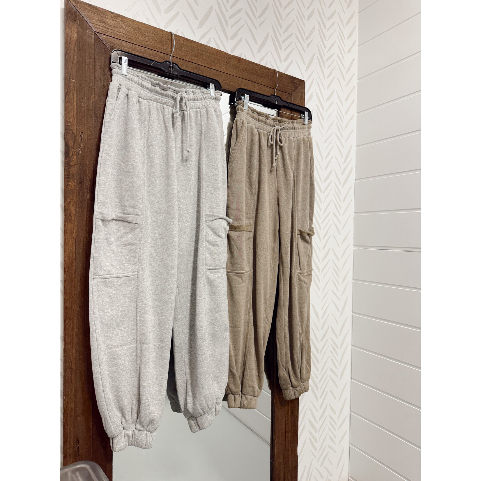 Ruffle Waist Burnout Jogger