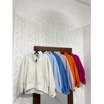 Snap Button Collared Sweater