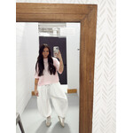 Elastic Waist Gauze Balloon Jogger