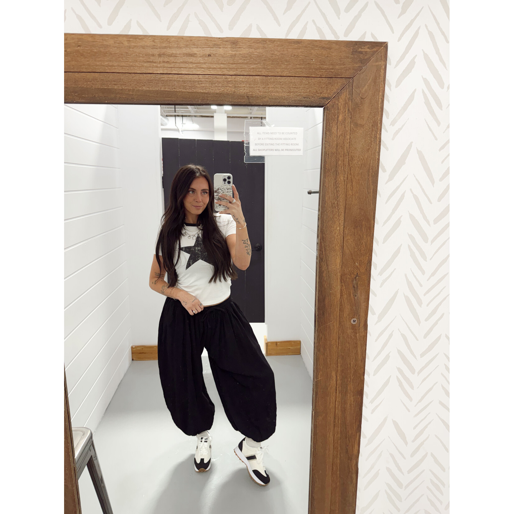 Contrast Star Baby Tee