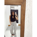 Striped Wide Leg Draw String Pants