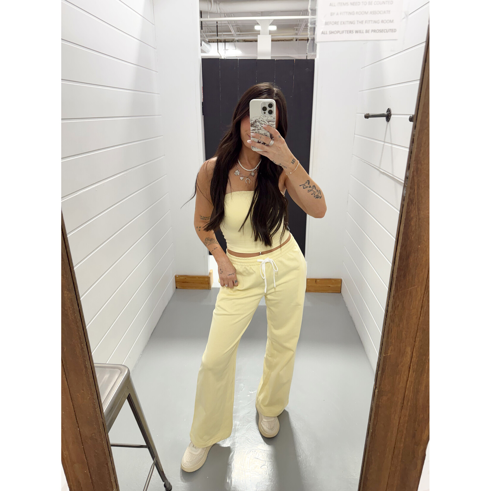 Mid Rise Wide Leg Sweatpants