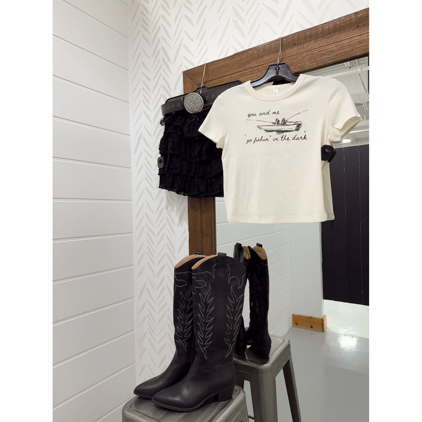 Bella+Canvas Fishin' in the Dark Baby Tee