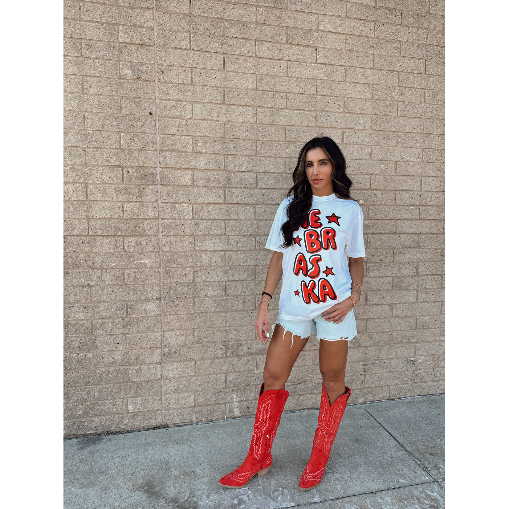 comfort colors Nebraska Bubble Star Tee