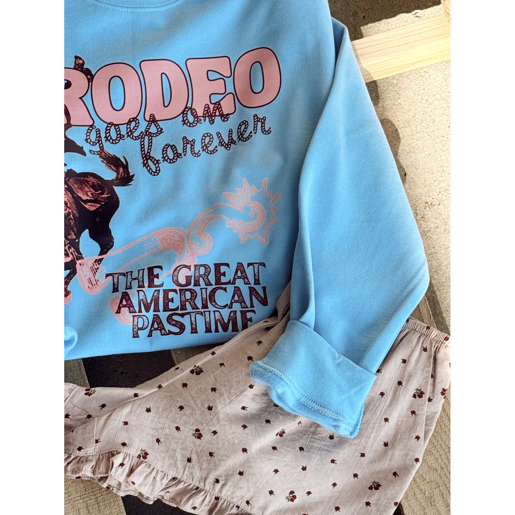 Gildan Rodeo Goes On Forever Crew