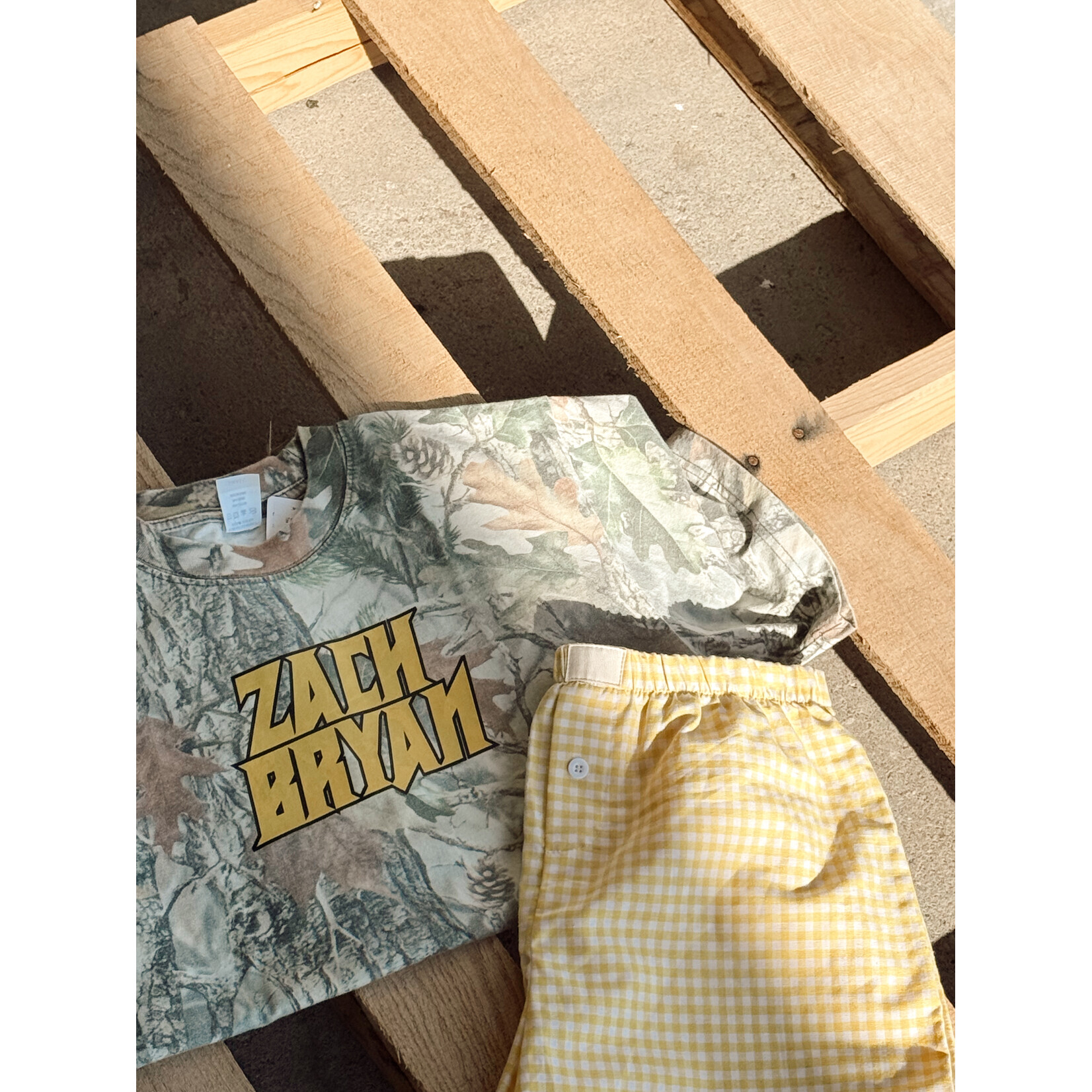 Cotton Collective Zach Bryan Vintage Camo Tee