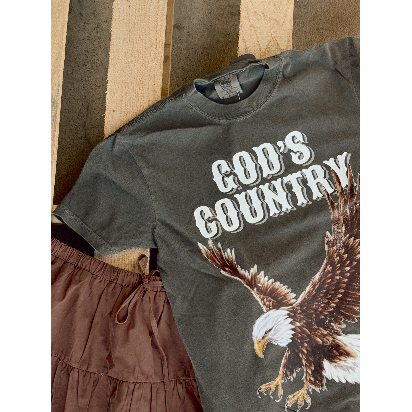comfort colors God's Country Eagle Tee