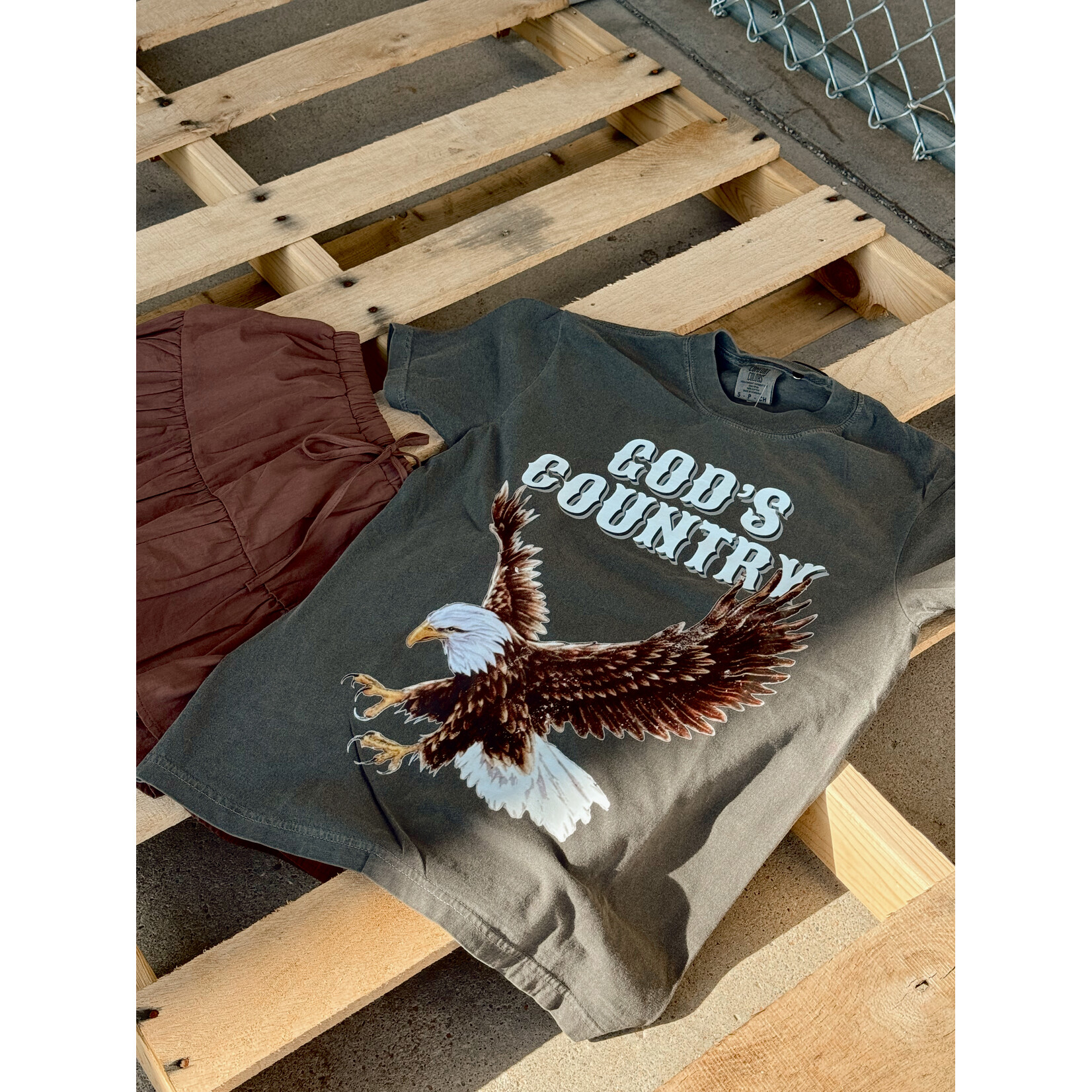 comfort colors God's Country Eagle Tee