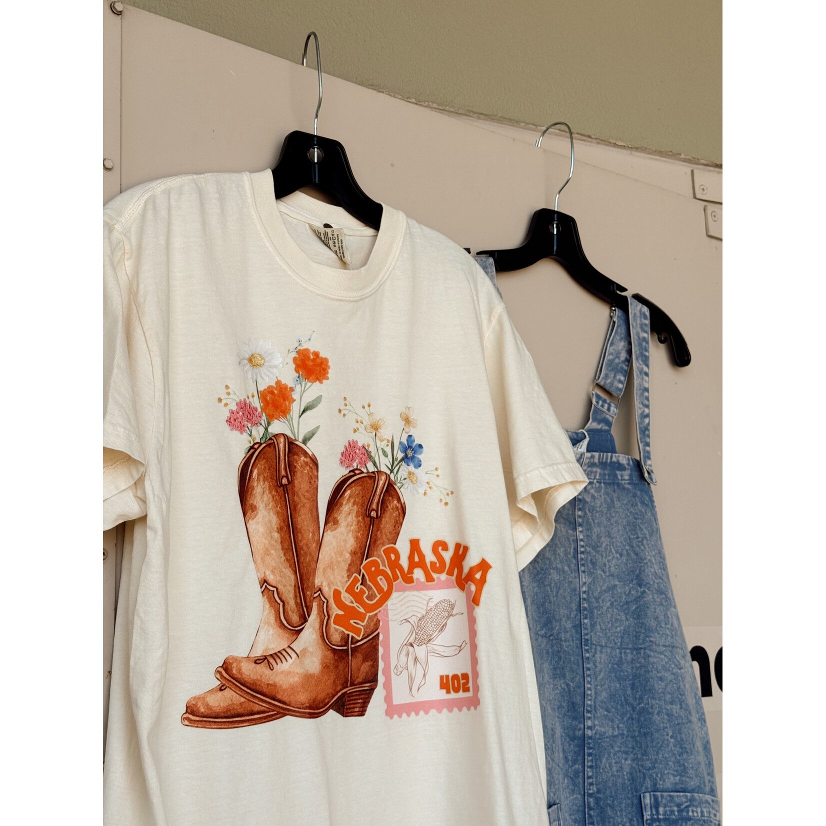 comfort colors Nebraska Boots Tee