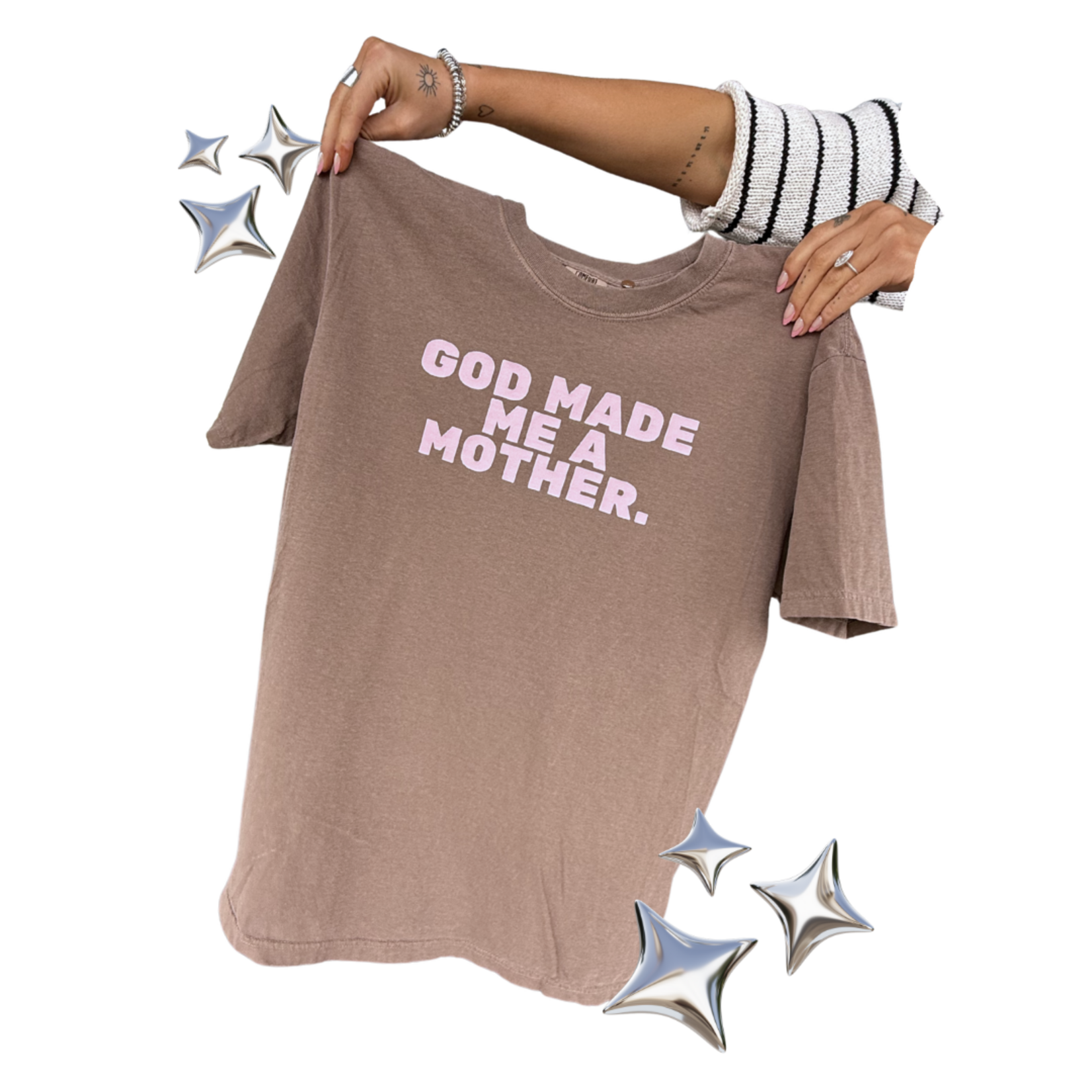 comfort colors God Made Me a Mother Tee