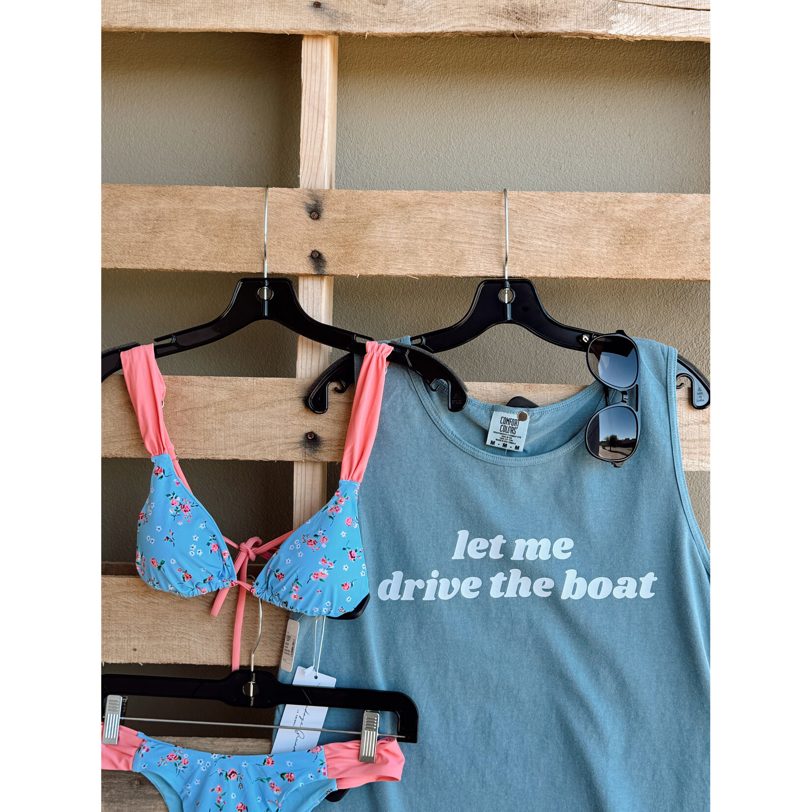 comfort colors Let Me Drive the Boat Tank