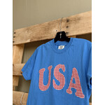 comfort colors USA Plaid Patchwork Tee