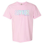 comfort colors Senior 2027 Bow Tee