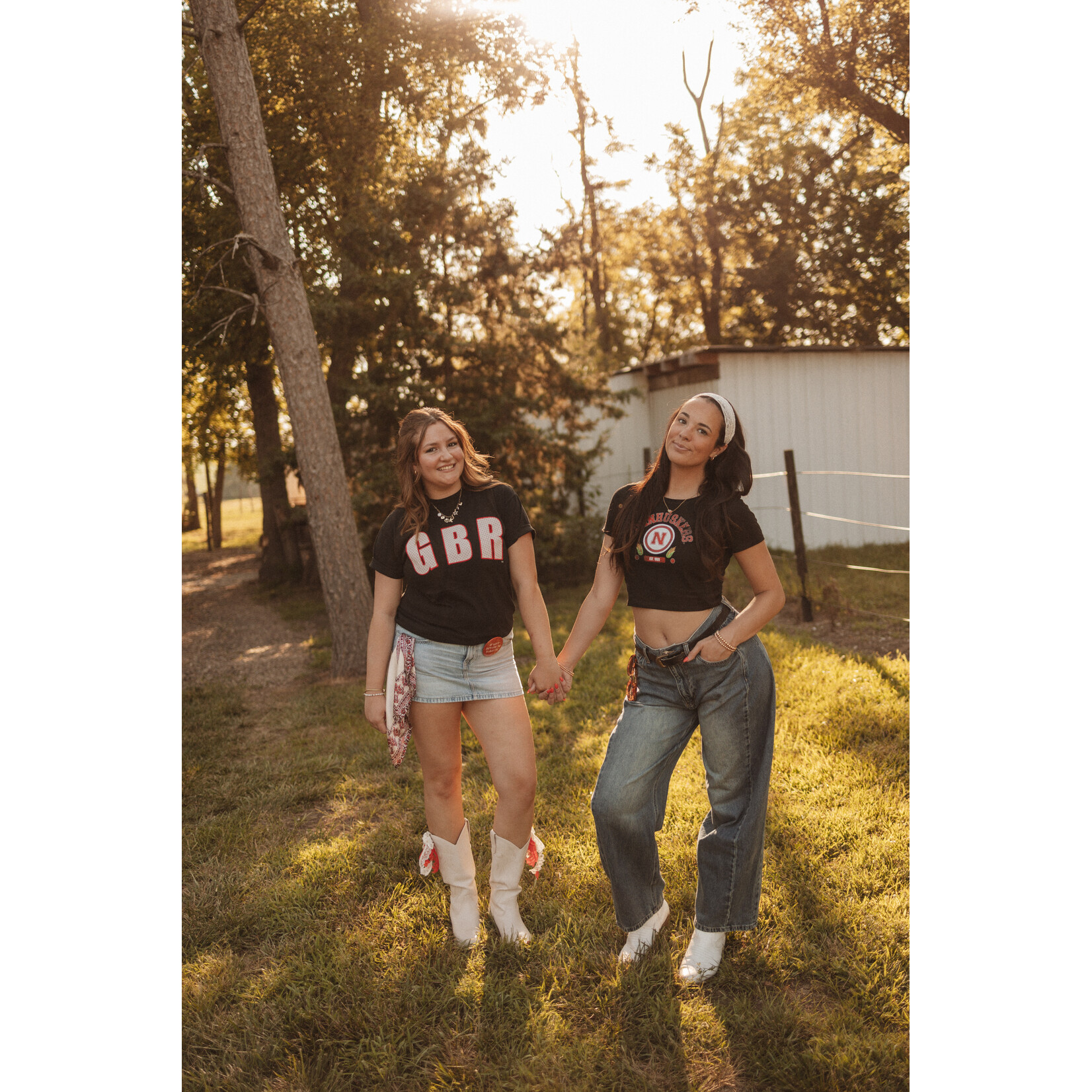 Bella+Canvas Cornhuskers Est. 1869 Circle Baby Tee