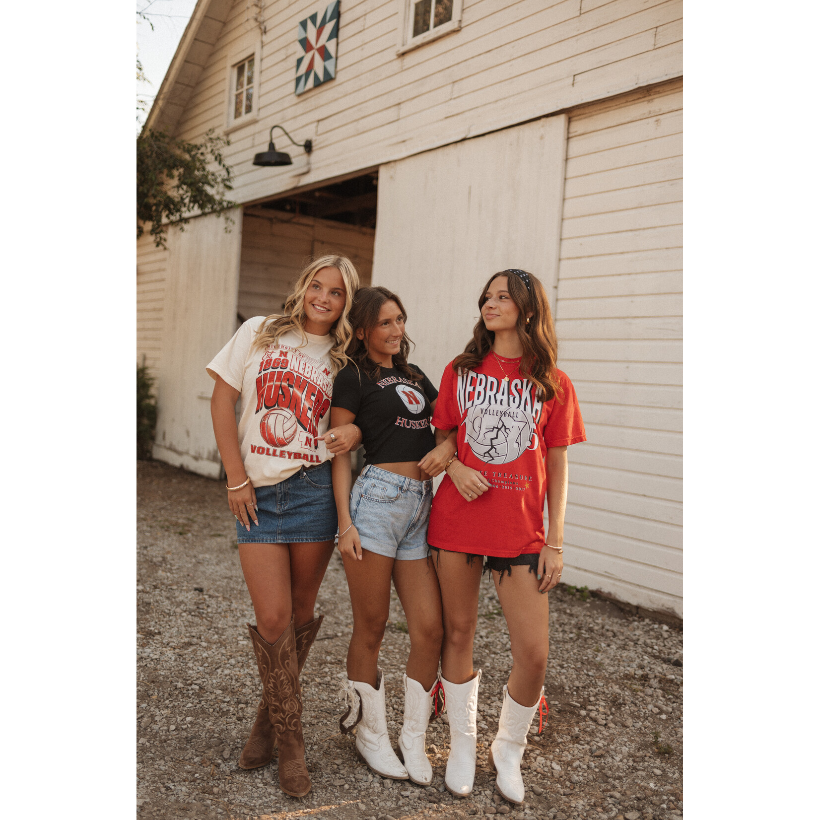 comfort colors Nebraska Volleyball Lightning Tee