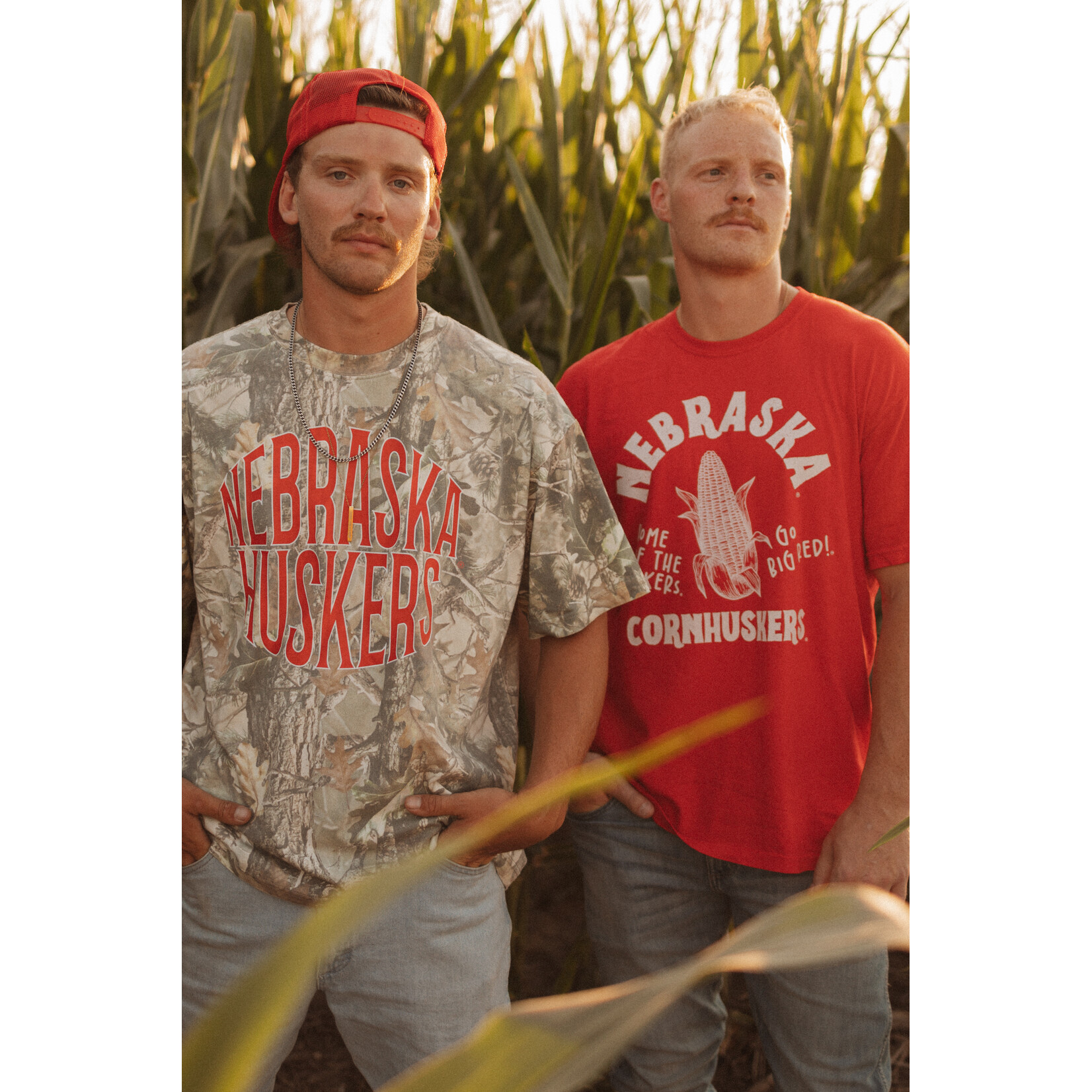 Cotton Collective Nebraska Huskers Bulge Tee