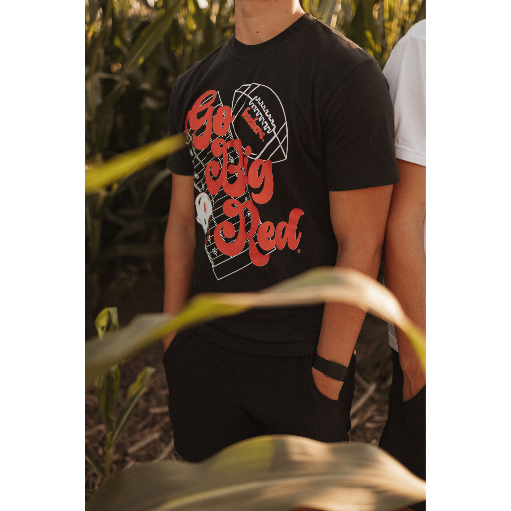 comfort colors Go Big Red Field Helmet Tee