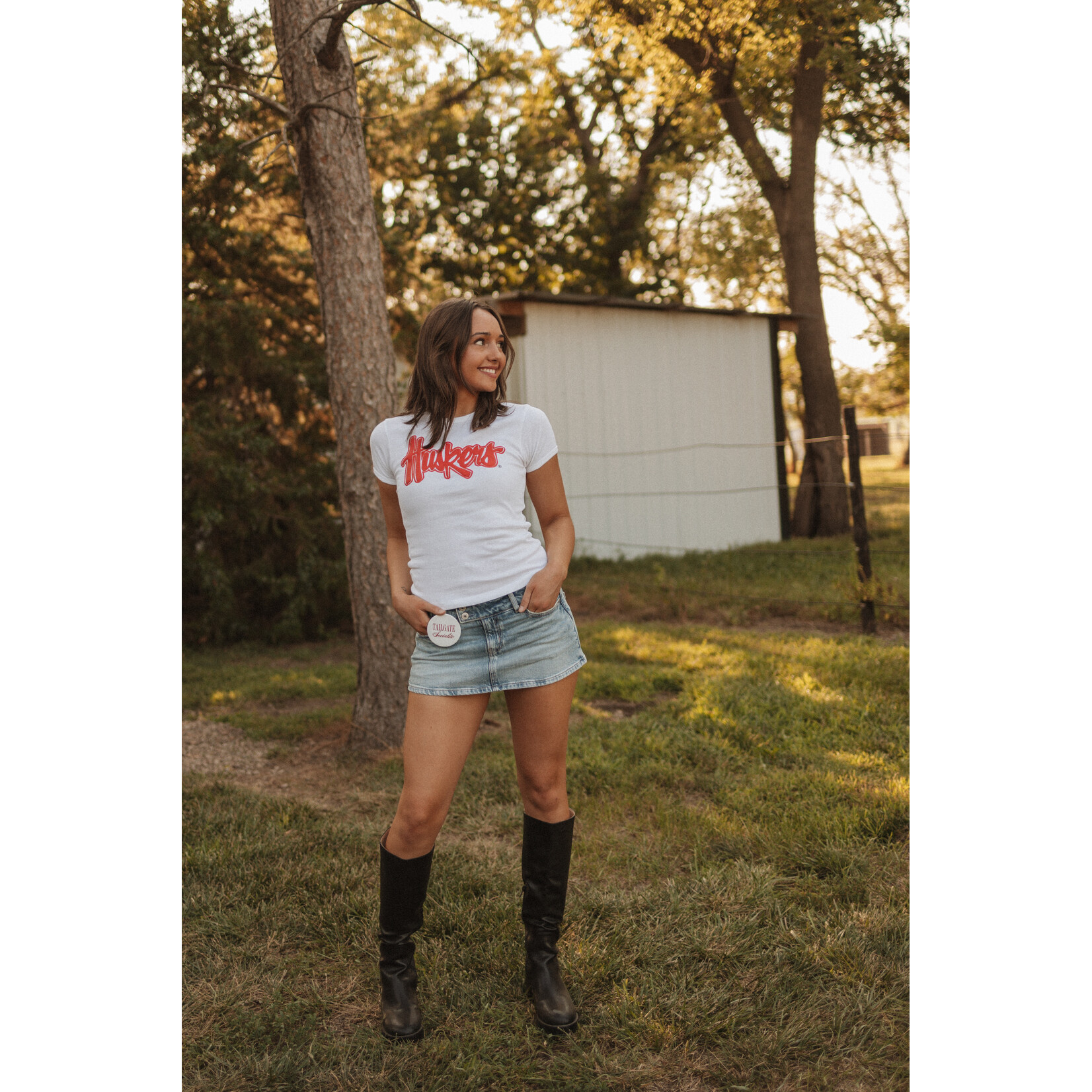 Los Angeles Apparel Huskers Puff Baby Tee