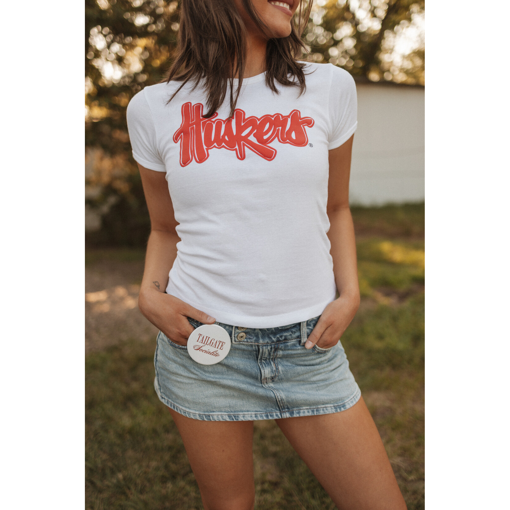 Los Angeles Apparel Huskers Puff Baby Tee