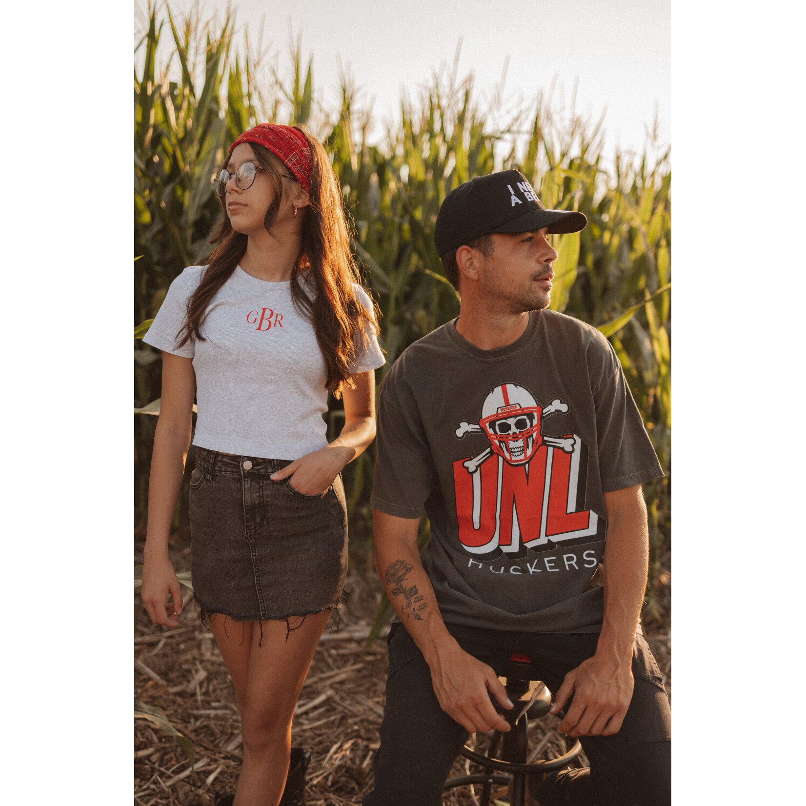 American Apparel GBR Monogram Baby Tee