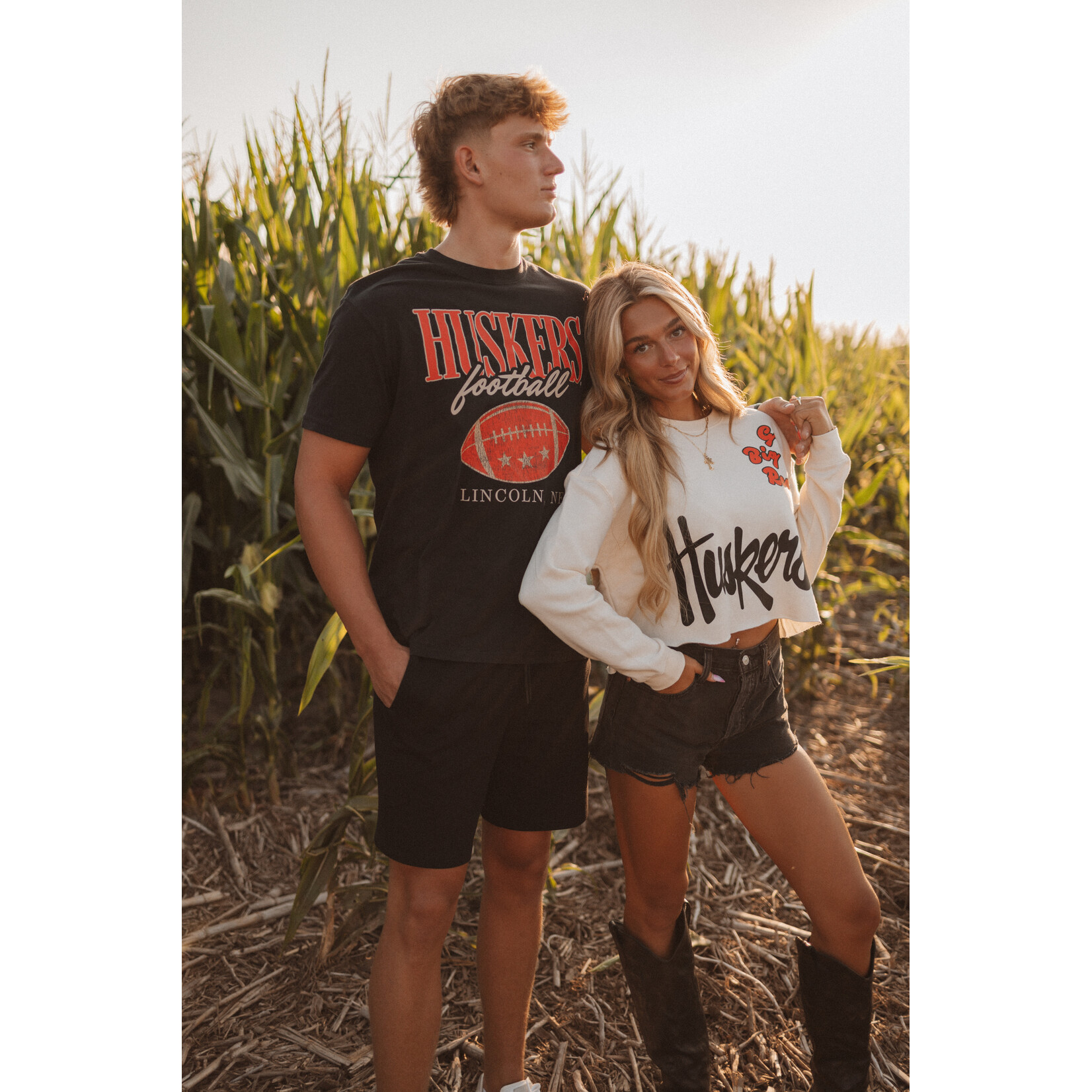 American Apparel Huskers Go Big Red! Crop Crew