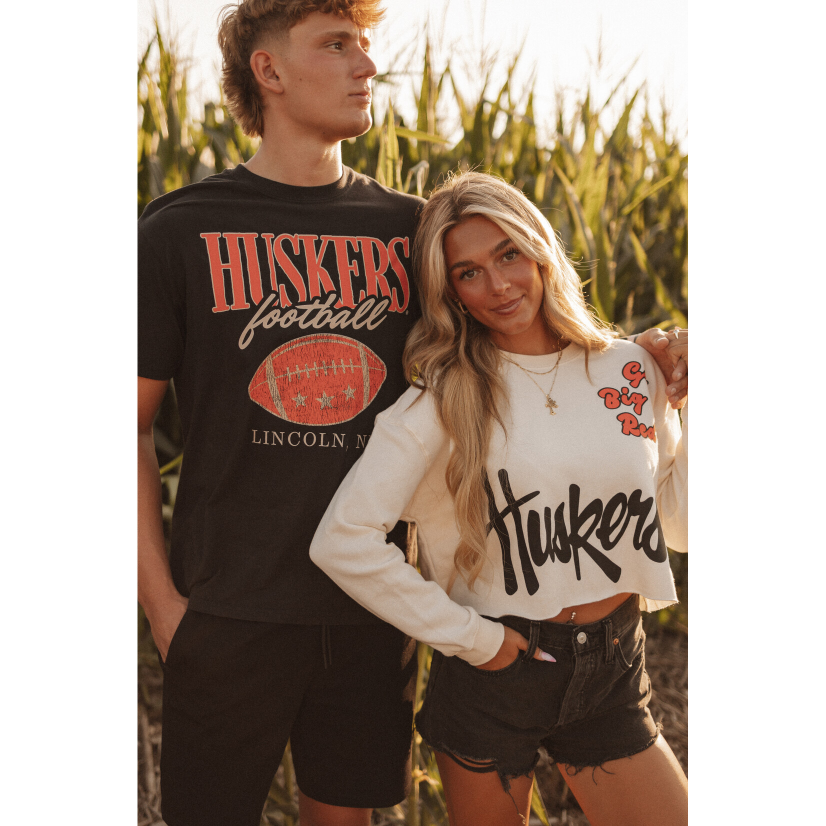 American Apparel Huskers Go Big Red! Crop Crew