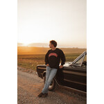 Gildan Nebraska Red w/ White Outline Arch Crew