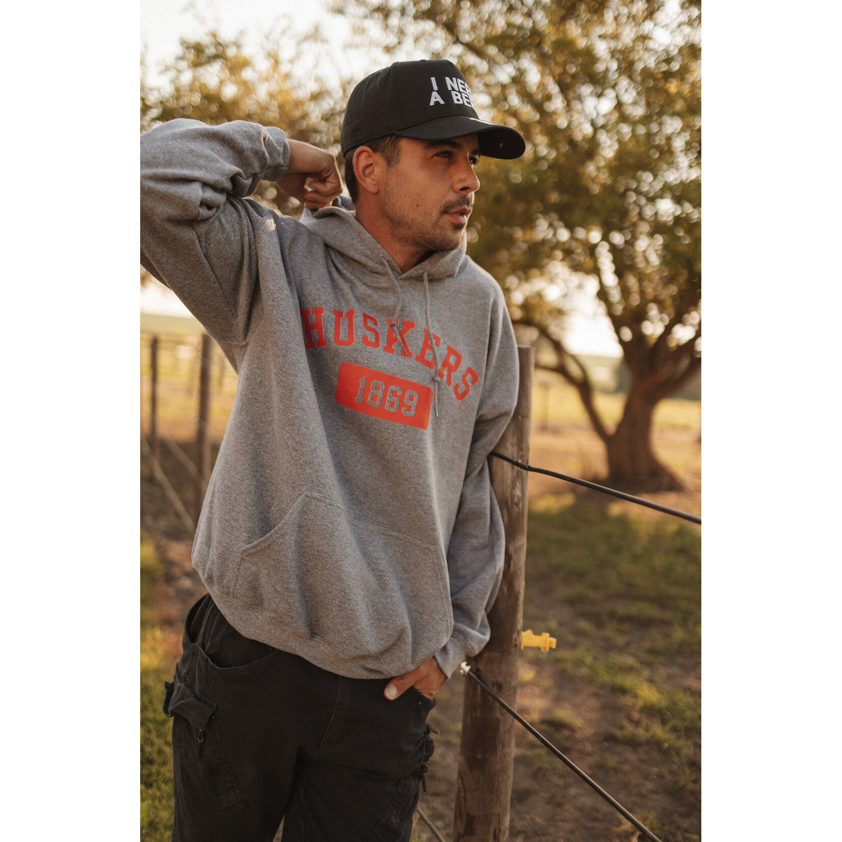 Gildan Huskers 1869 Vintage Track Hoodie