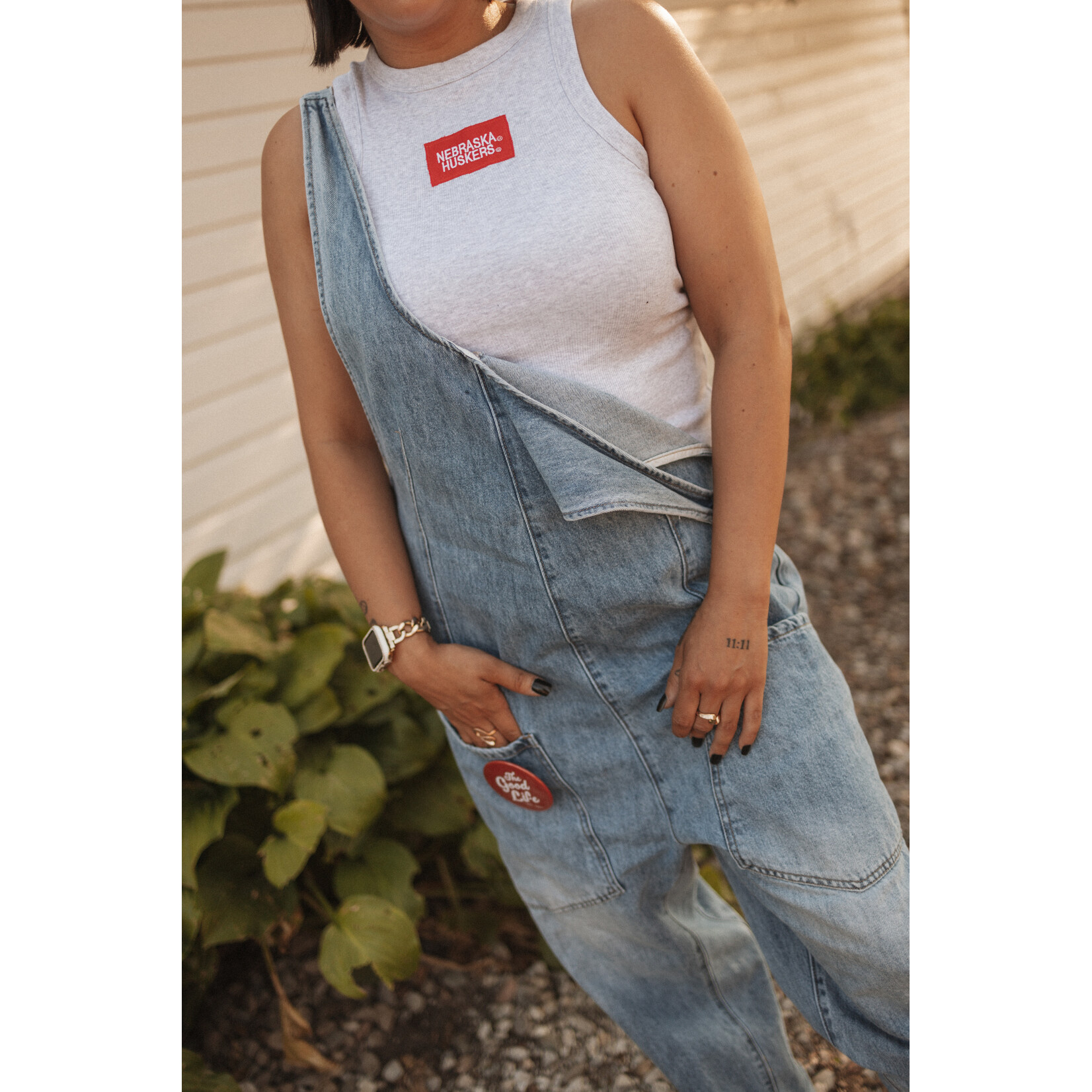 American Apparel Nebraska Huskers Mini Patch Tank