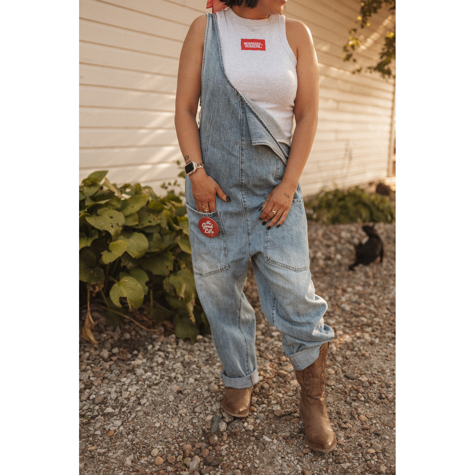 American Apparel Nebraska Huskers Mini Patch Tank