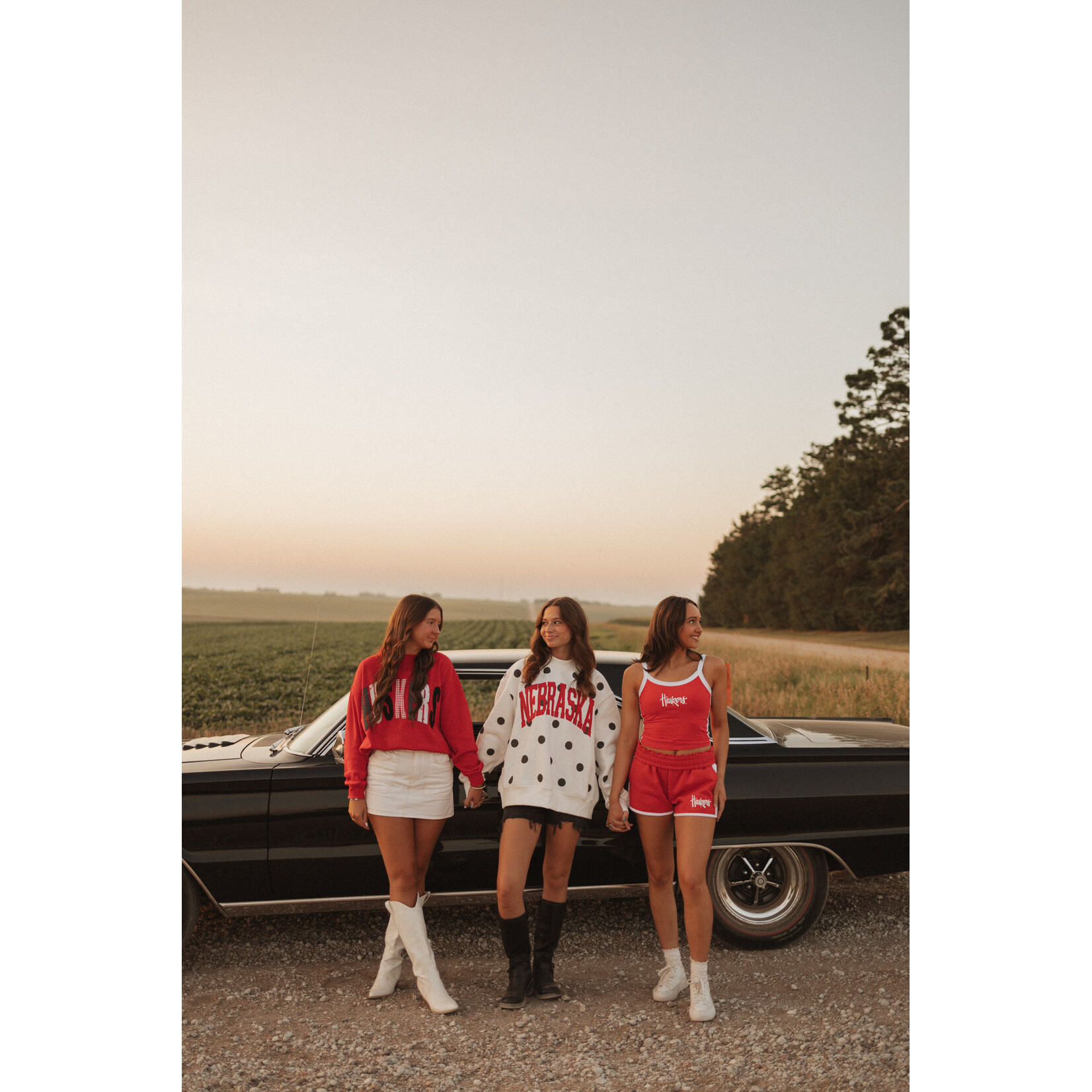 Nebraska Polka Dot Mockneck
