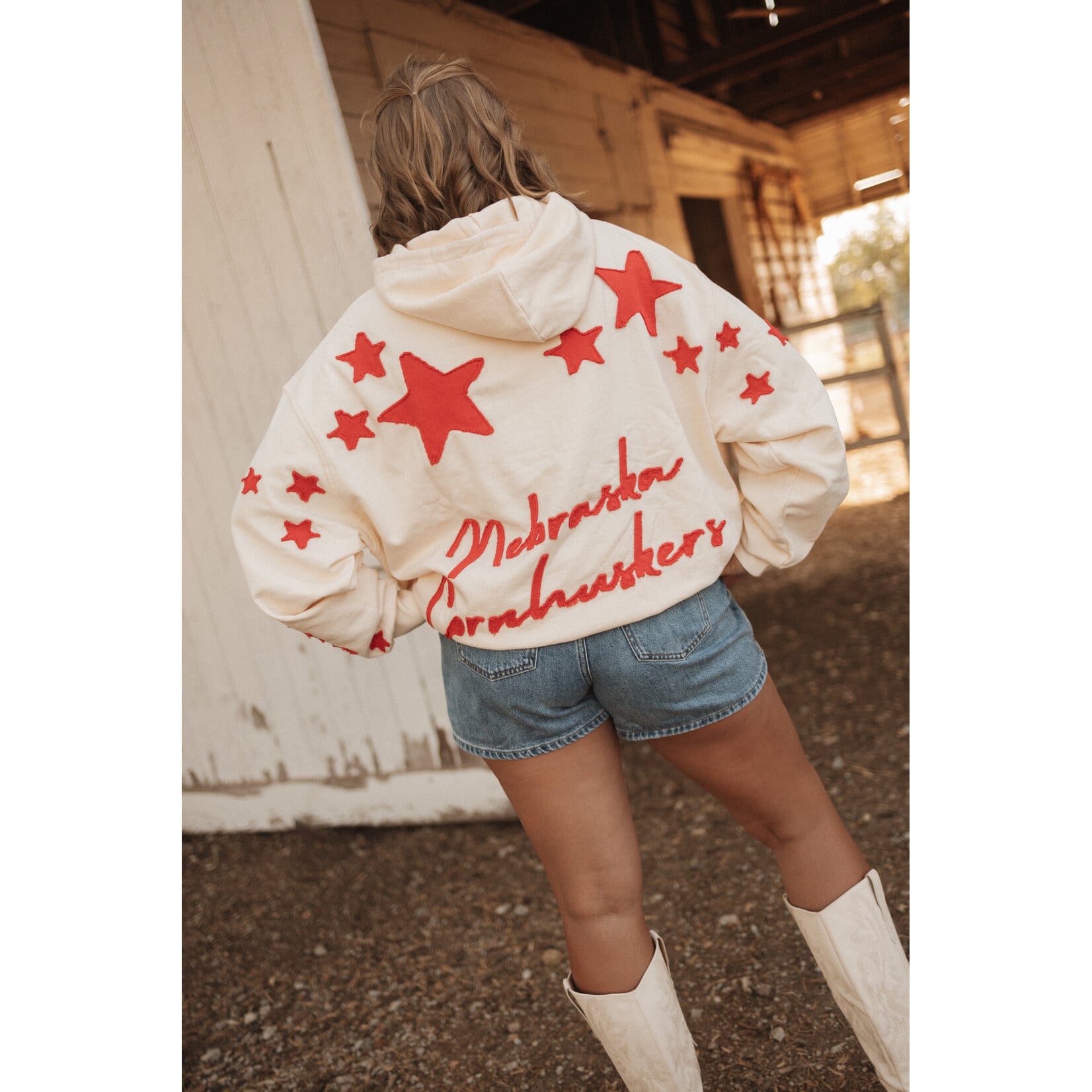 Nebraska Cornhuskers Star Stitch Hoodie
