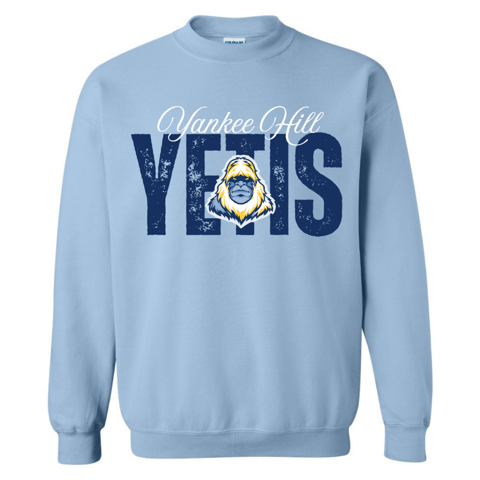 Gildan Yankee Hill Yetis Contrast Crew