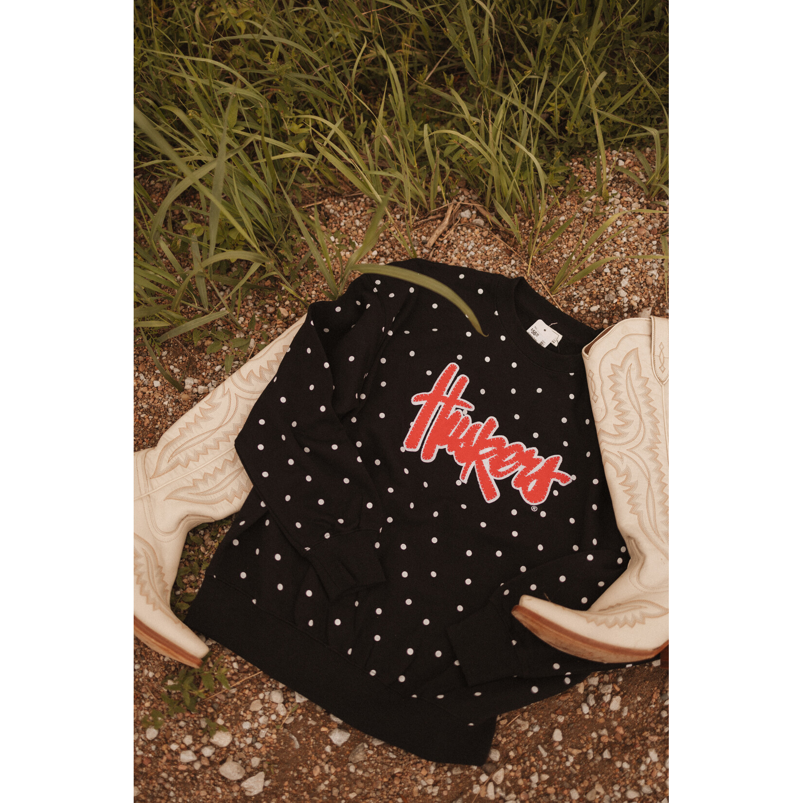 Reflex Huskers Polka Dot Sewn Crewneck