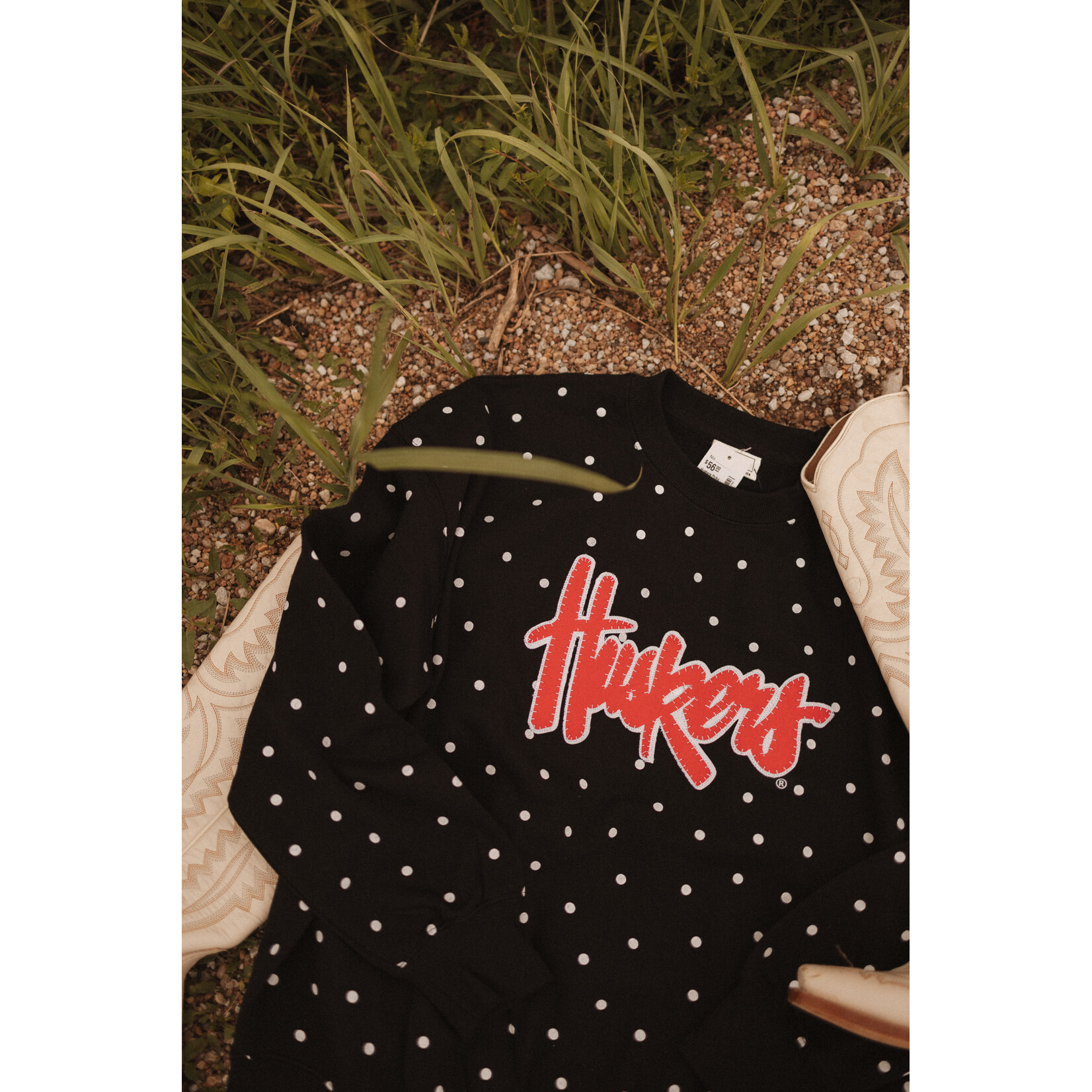 Reflex Huskers Polka Dot Sewn Crewneck