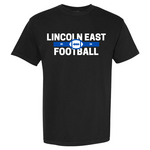 comfort colors Lincoln East Football Line Tee