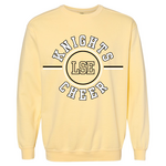 comfort colors Knights Cheer LSE Circle Crew Comfort Wash