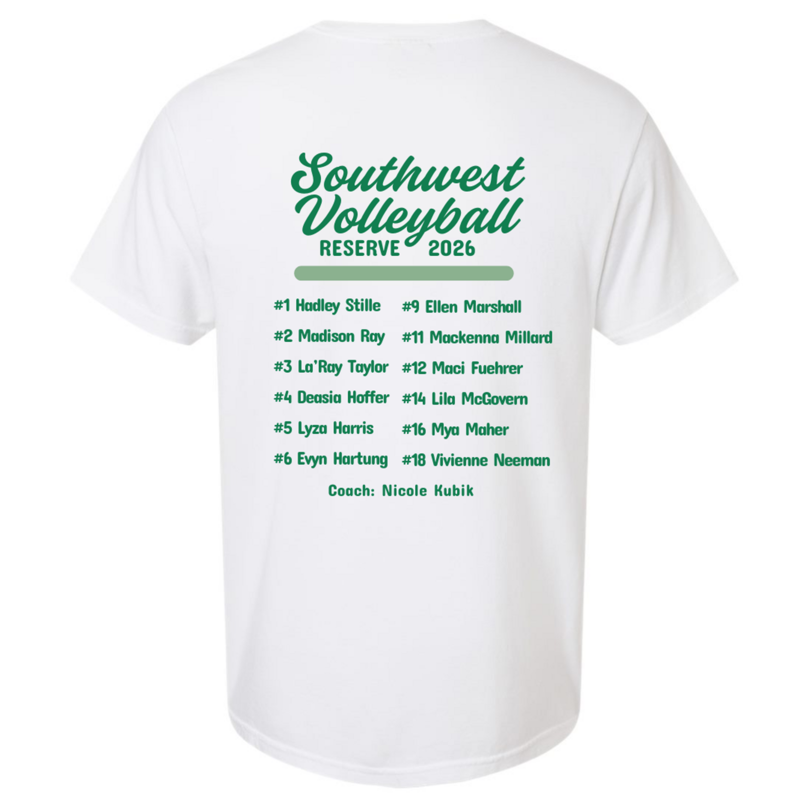 comfort colors Southwest Volleyball '26 Tee