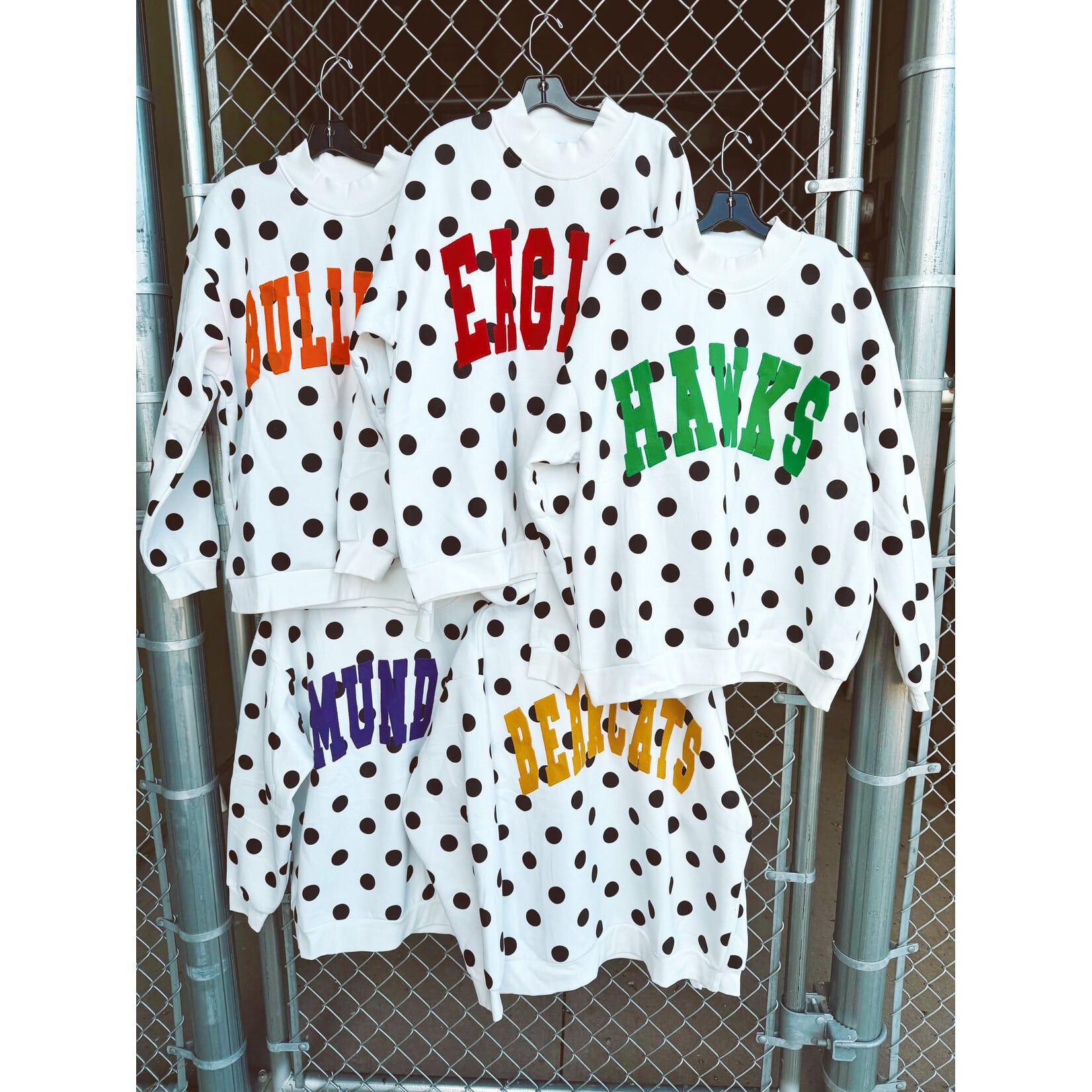 Custom Polka Dot Mockneck