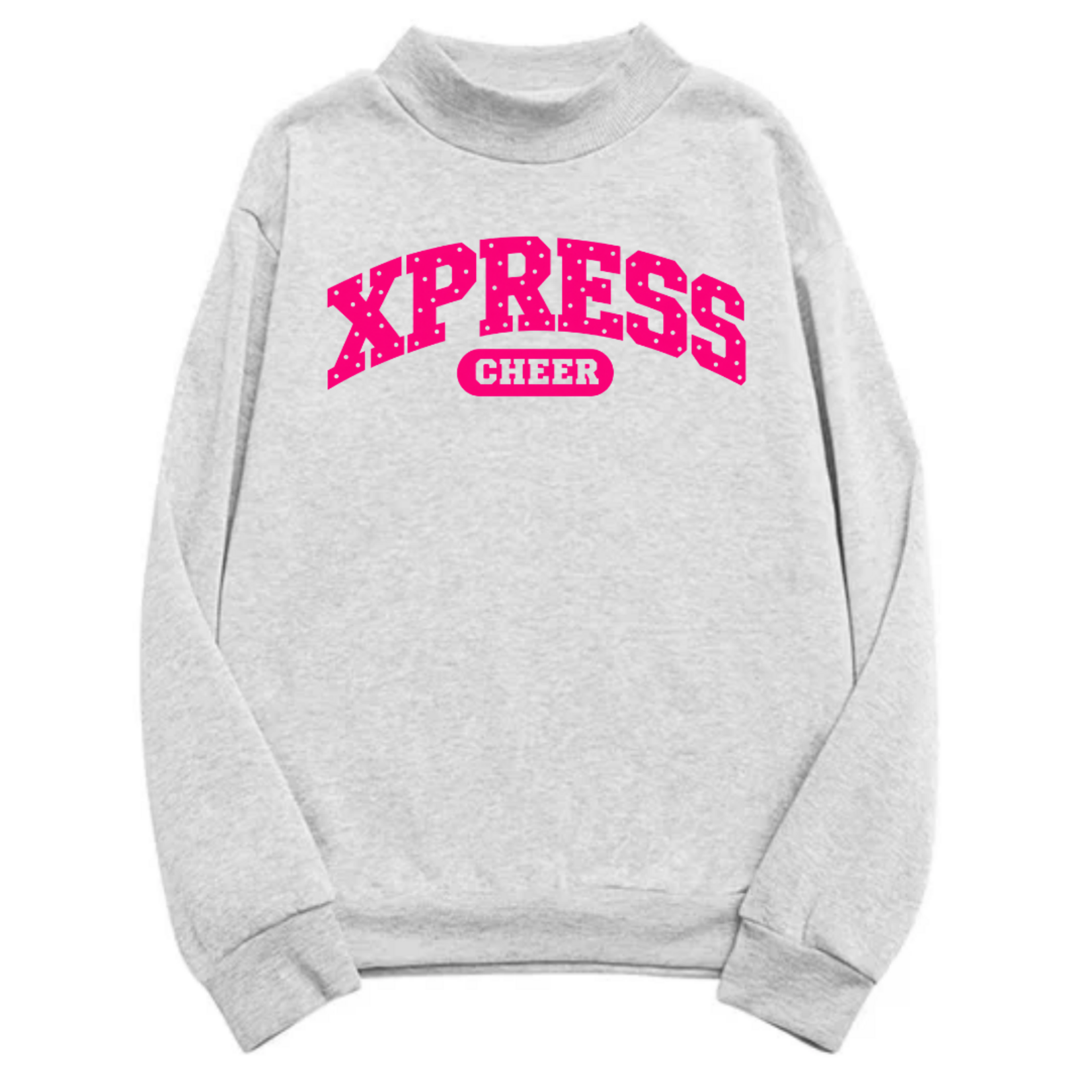 Xpress Cheer Polka Dot Mockneck