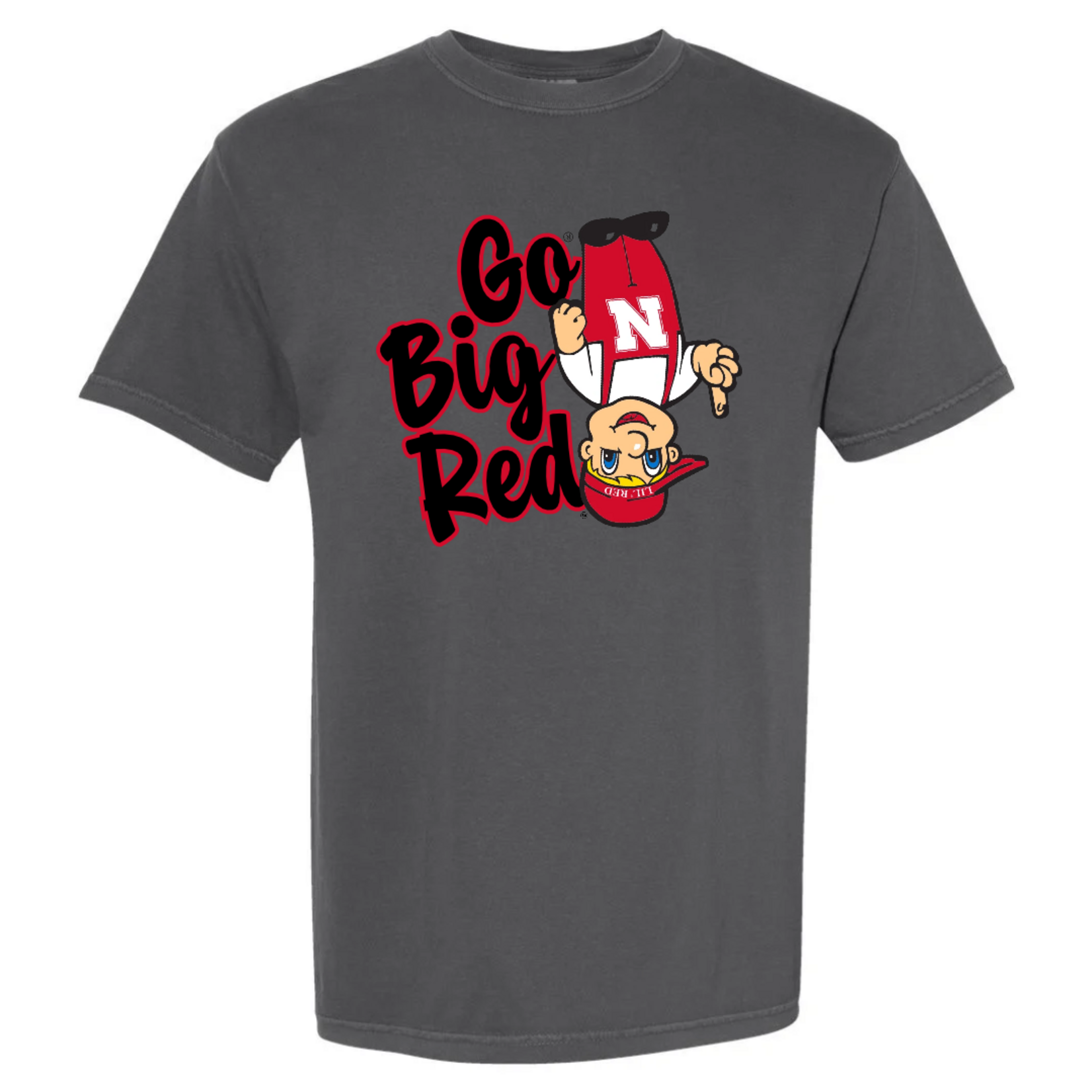 comfort colors Go Big Red Upside Down Lil Red