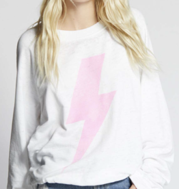 RECYCLED KARMA ACDC PINK BOLT LONG SLEEVE