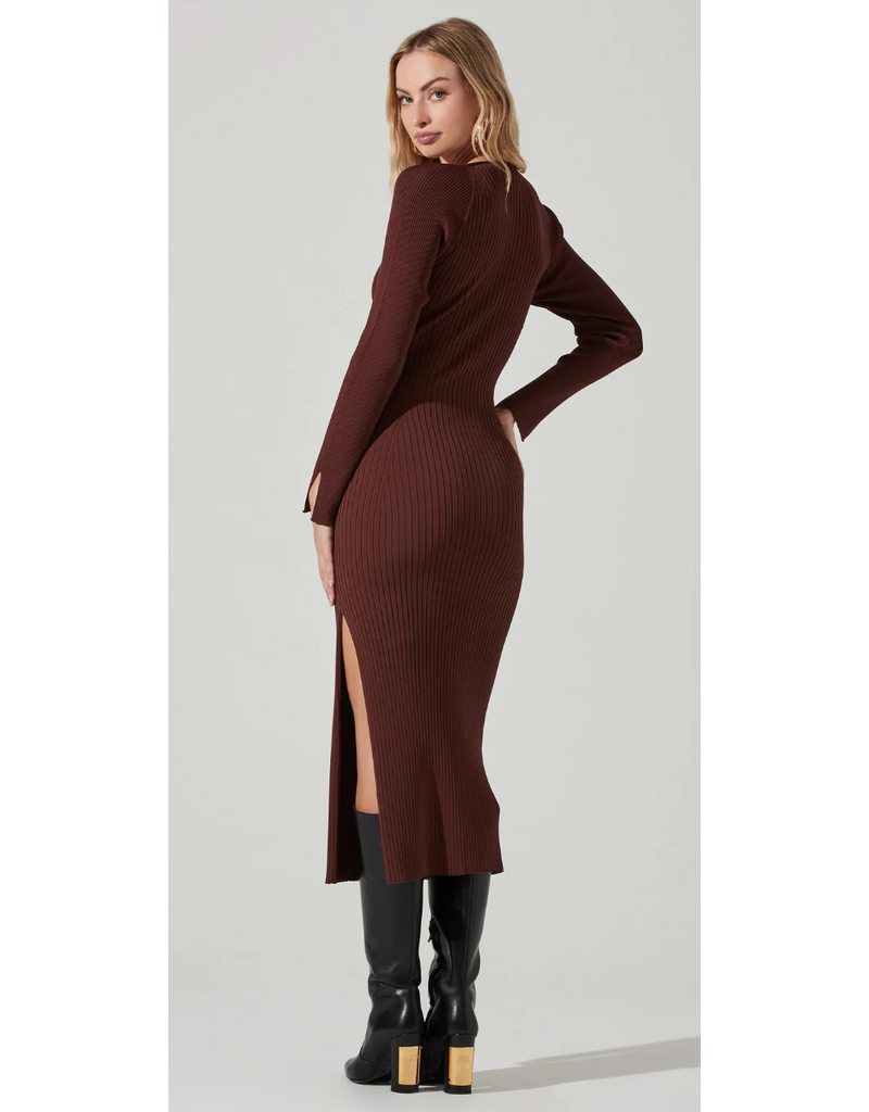 ABELLA DRESS CHOCOLATE