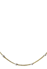 18K GOLD TINY PEARL NECKLACE