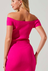 LORIANA HOT PINK DRESS