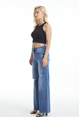 BAYEAS HIH RISE WIDE LEG JEAN MEDIUM WASH